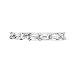 1 CT. T.W. Baguette-Cut Certified Lab-Grown Diamond Anniversary Band in 14K White Gold (F/VS2)