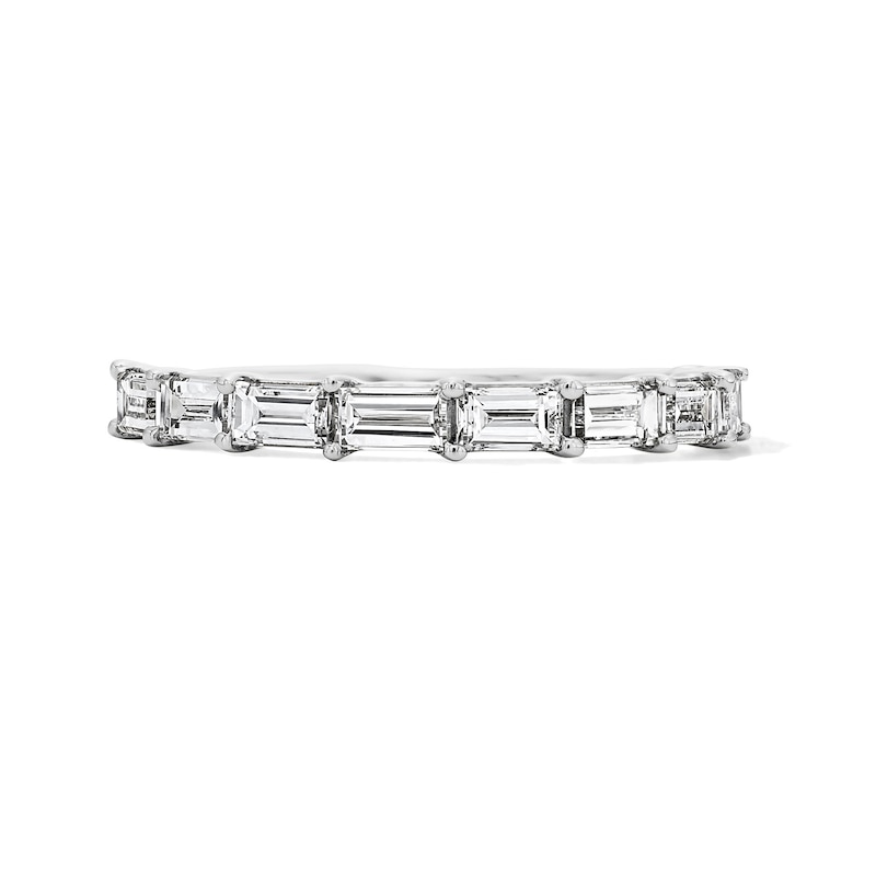 Main Image 1 of 1 CT. T.W. Baguette-Cut Certified Lab-Grown Diamond Anniversary Band in 14K White Gold (F/VS2)