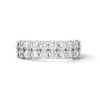 Thumbnail Image 1 of 1-1/2 CT. T.W. Certified Lab-Grown Diamond Two-Row Anniversary Band in 14K White Gold (F/VS2)