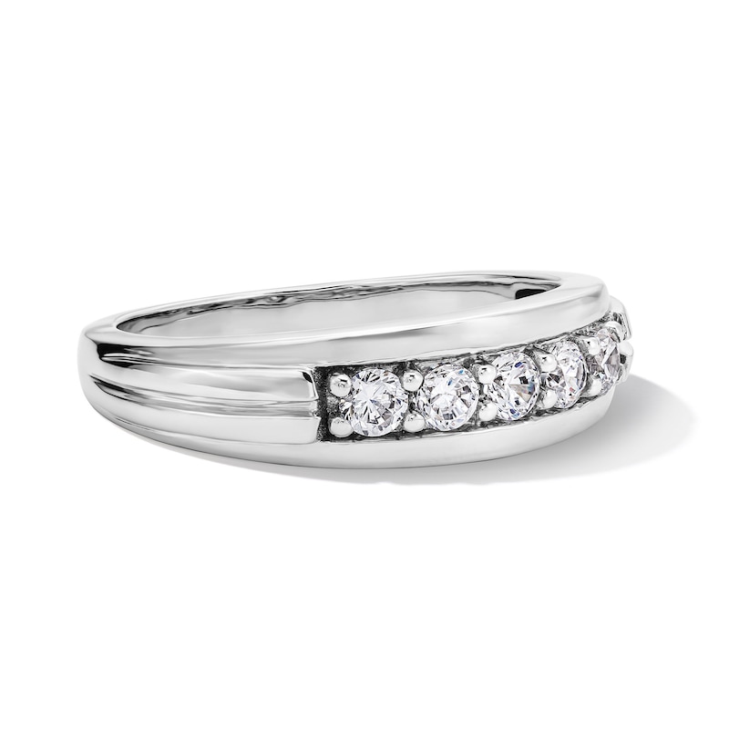 Main Image 2 of 1/2 CT. T.W. Certified Lab-Grown Diamond Five-Stone Band in 10K White Gold (F/VS2)