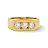Thumbnail Image 1 of 1 CT. T.W. Round Certified Lab-Grown Diamond Three-Stone Band in 10K Gold (F/VS2)