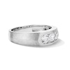 Thumbnail Image 2 of 1 CT. T.W. Certified Lab-Grown Diamond Three-Stone Band in 10K White Gold (F/VS2)