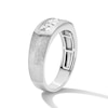 Thumbnail Image 3 of 1 CT. T.W. Certified Lab-Grown Diamond Three-Stone Band in 10K White Gold (F/VS2)