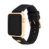 Thumbnail Image 2 of Ladies' Coach Apple Watch Straps Black Silicone Interchangeable Replacement Smart Watch Band (Model:14700317)