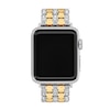 Thumbnail Image 1 of Ladies' Coach Apple Watch Straps Two-Tone Interchangeable Replacement Smart Watch Band (Model: 14700314)