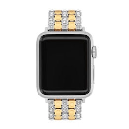 Ladies' Coach Apple Watch Straps Two-Tone Interchangeable Replacement Smart Watch Band (Model: 14700314)