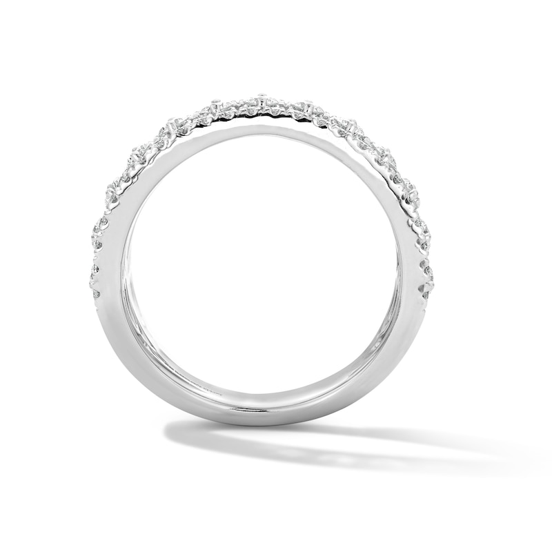 Main Image 3 of 1 CT. T.W. Lab-Grown Diamond Three-Row Anniversary Band in 10K White Gold (F/VS2)