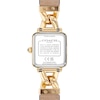 Thumbnail Image 3 of Ladies' Coach Cass Gold-Tone IP Square Watch with Green Dial and Green Leather Strap (Model: 14504557)