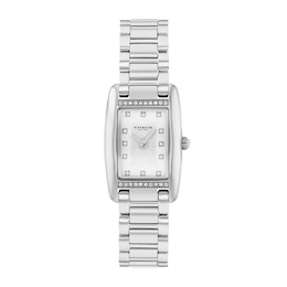 Ladies' Coach Reese Crystal-Accent Watch with Silver-Tone Dial (Model: 14504587)