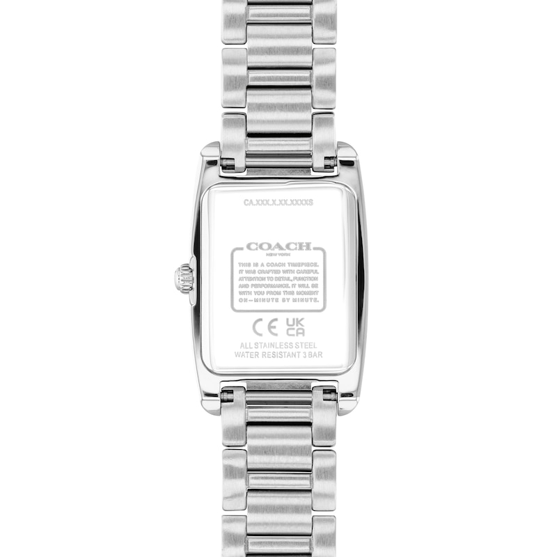 Main Image 3 of Ladies' Coach Reese Crystal-Accent Watch with Silver-Tone Dial (Model: 14504587)