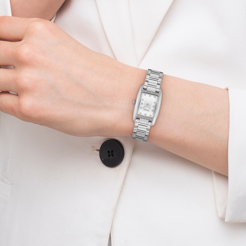 Main Image 4 of Ladies' Coach Reese Crystal-Accent Watch with Silver-Tone Dial (Model: 14504587)