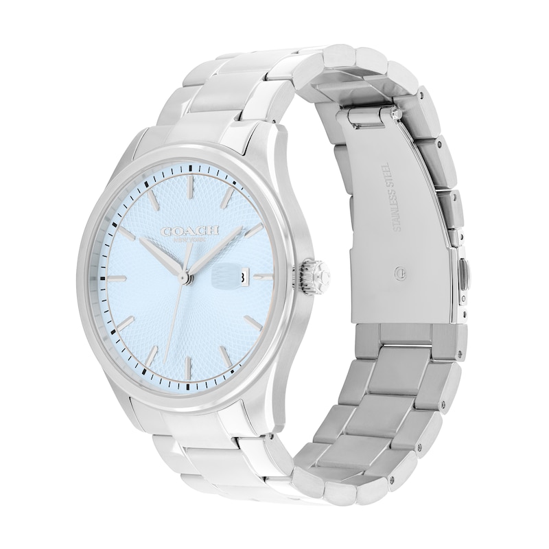 Main Image 2 of Men's Coach Oliver Watch with Light Blue Textured Dial (Model: 14602751)