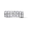 Thumbnail Image 1 of 2 CT. T.W. Certified Lab-Grown Diamond Two-Row Anniversary Band in 14K White Gold (F/VS2)