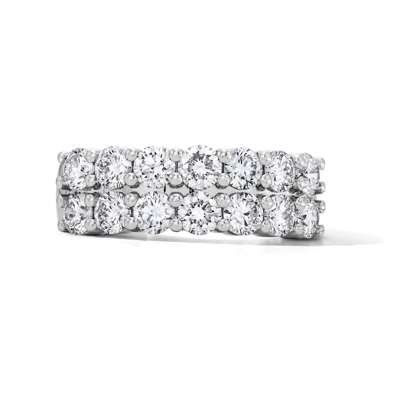 Main Image 1 of 2 CT. T.W. Certified Lab-Grown Diamond Two-Row Anniversary Band in 14K White Gold (F/VS2)