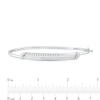 Thumbnail Image 2 of 3/8 CT. T.W. Diamond Double-Row Bangle Bracelet in Sterling Silver