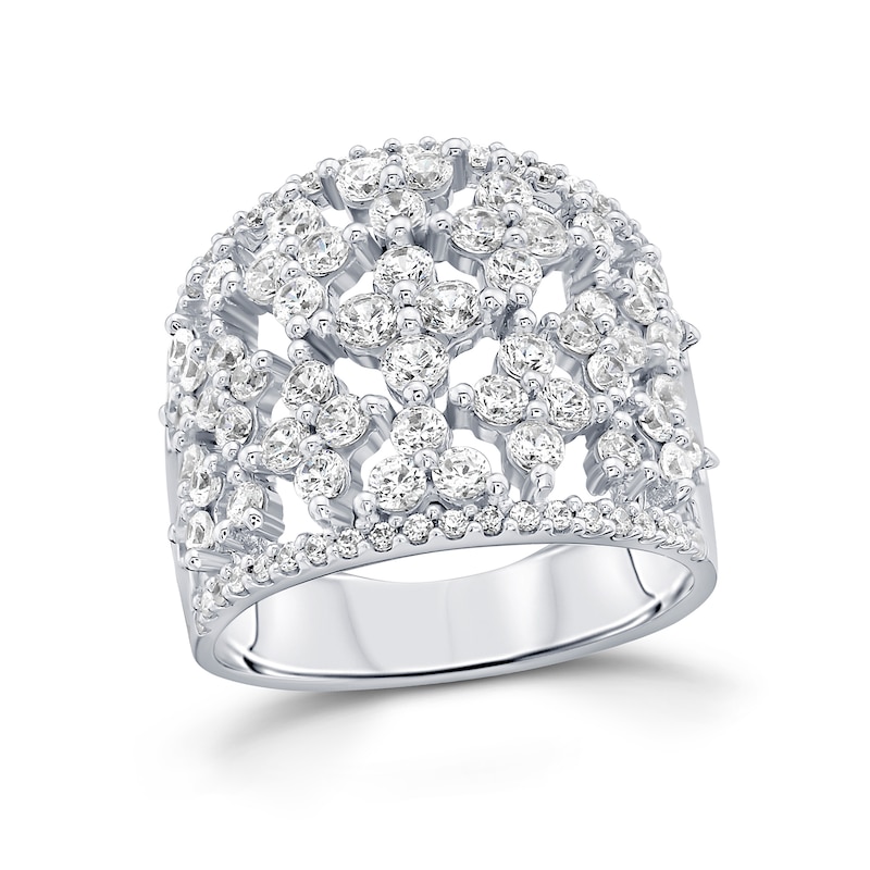 Main Image 1 of 2 CT. T.W. Diamond Openwork Fashion Ring in 14K White Gold