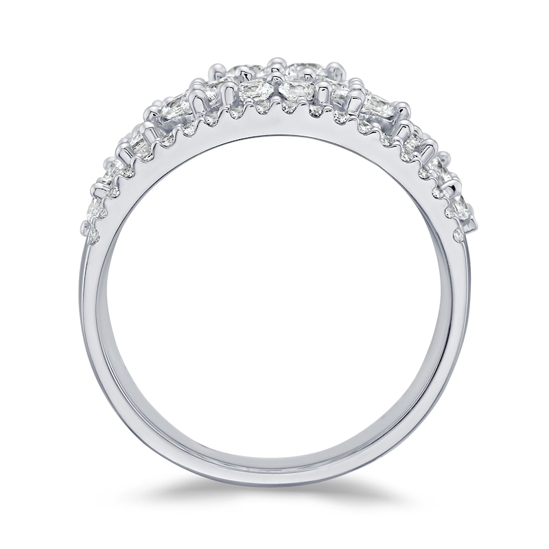 Main Image 3 of 2 CT. T.W. Diamond Openwork Fashion Ring in 14K White Gold