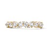 Thumbnail Image 1 of 1/2 CT. T.W. Oval Certified Lab-Grown Diamond Scatter Anniversary Band in 14K Gold (F/VS2)