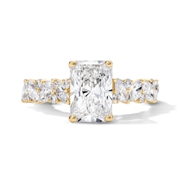 3 CT. T.W. Radiant-Cut Certified Lab-Grown Diamond Engagement Ring in 14K Gold (F/VS2)