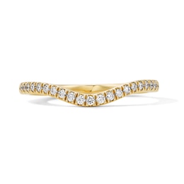 1/5 CT. T.W. Certified Lab-Grown Diamond Contour Band in 14K Gold (F/VS2)