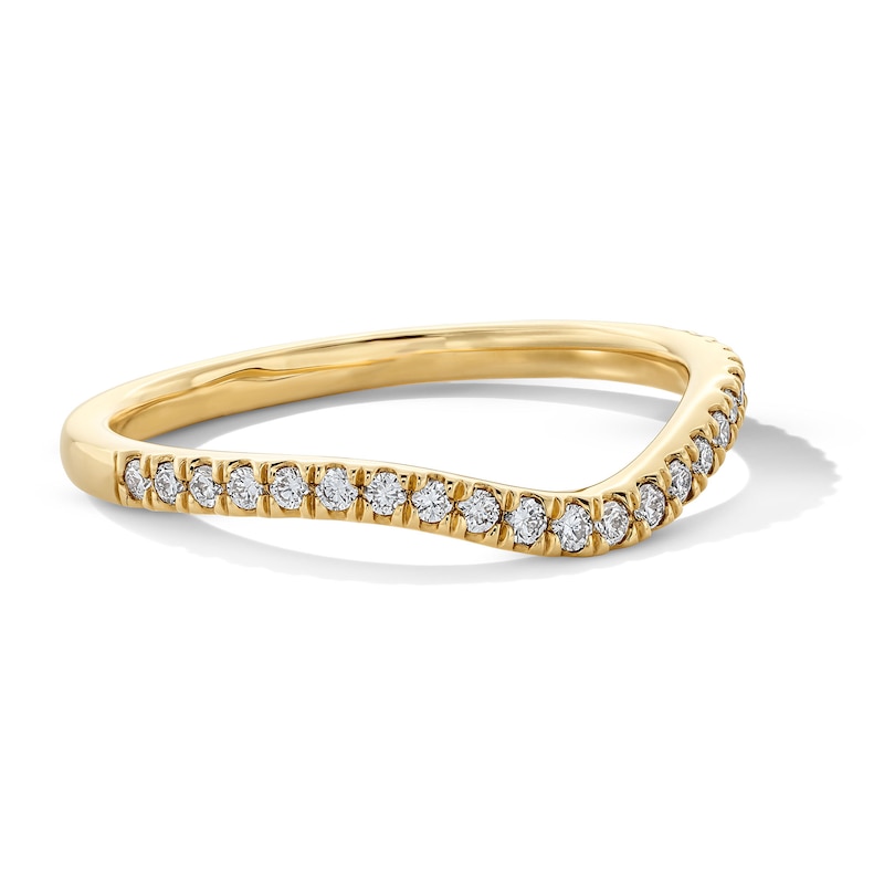 Main Image 3 of 1/5 CT. T.W. Certified Lab-Grown Diamond Contour Band in 14K Gold (F/VS2)