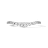 Thumbnail Image 1 of 1/4 CT. T.W. Certified Lab-Grown Diamond Contour Band in 14K White Gold (F/VS2)