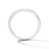 Thumbnail Image 2 of 1/4 CT. T.W. Certified Lab-Grown Diamond Contour Band in 14K White Gold (F/VS2)