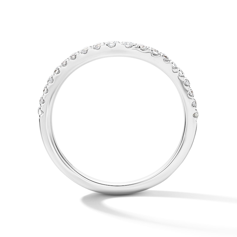 Main Image 2 of 1/4 CT. T.W. Certified Lab-Grown Diamond Contour Band in 14K White Gold (F/VS2)
