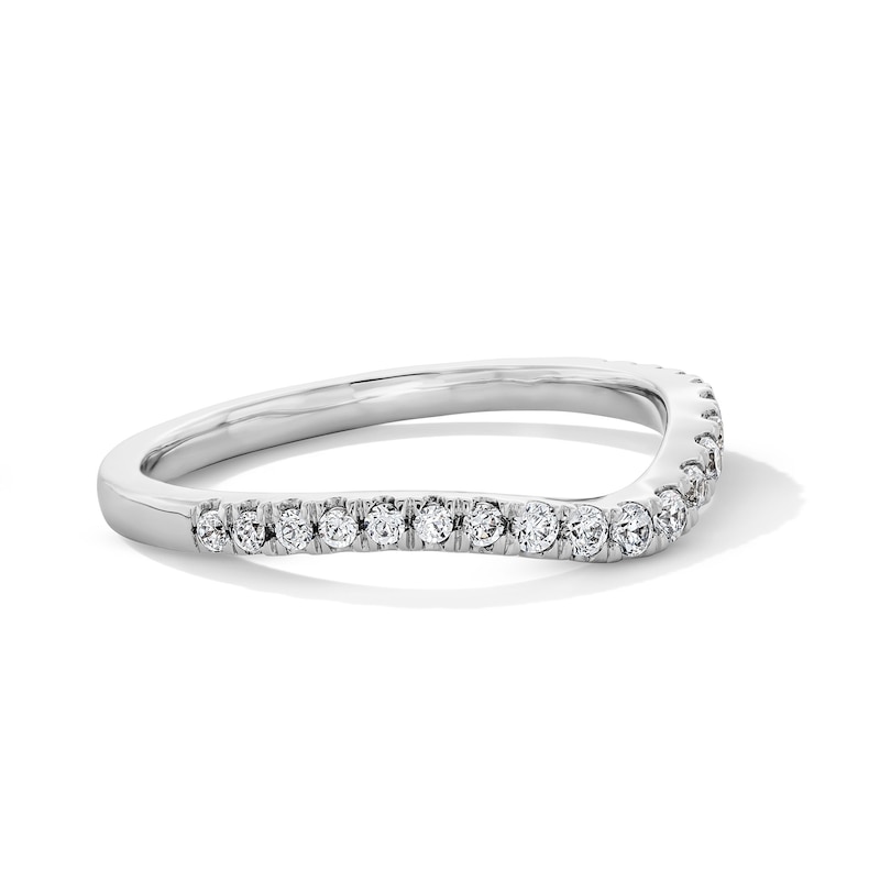 Main Image 3 of 1/4 CT. T.W. Certified Lab-Grown Diamond Contour Band in 14K White Gold (F/VS2)