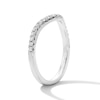 Thumbnail Image 4 of 1/4 CT. T.W. Certified Lab-Grown Diamond Contour Band in 14K White Gold (F/VS2)