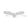Thumbnail Image 1 of 1/2 CT. T.W. Certified Lab-Grown Diamond Chevron Band in 14K White Gold (F/VS2)