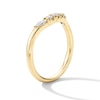 Thumbnail Image 4 of 1/4 CT. T.W. Marquise-Cut and Round Certified Lab-Grown Diamond Five-Stone Contour Band in 14K Gold (F/VS2)