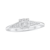 Thumbnail Image 1 of 1/5 CT. T.W. Princess-Cut Diamond Frame Engagement Ring in 10K White Gold
