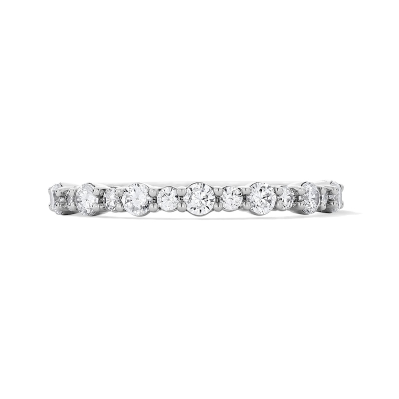 Main Image 1 of 1/2 CT. T.W. Certified Lab-Grown Diamond Band in 10K White Gold (F/VS2)
