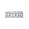 Thumbnail Image 1 of 1-1/2 CT. T.W. Certified Lab-Grown Diamond Three-Row Anniversary Band in 10K White Gold (F/VS2)