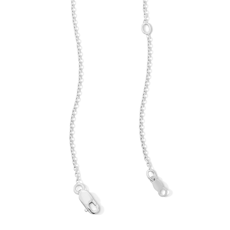 Main Image 2 of Octagon-Cut Peridot Trio Necklace in Sterling Silver