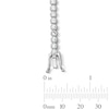 Thumbnail Image 3 of White Lab-Created Sapphire Tennis Bracelet in Sterling Silver - 7.28"