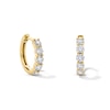 Thumbnail Image 1 of 1 CT. T.W. Lab-Grown Diamond Huggie Hoop Earrings in 10K Gold (F/VS2)