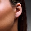 Thumbnail Image 2 of 1 CT. T.W. Lab-Grown Diamond Huggie Hoop Earrings in 10K Gold (F/VS2)