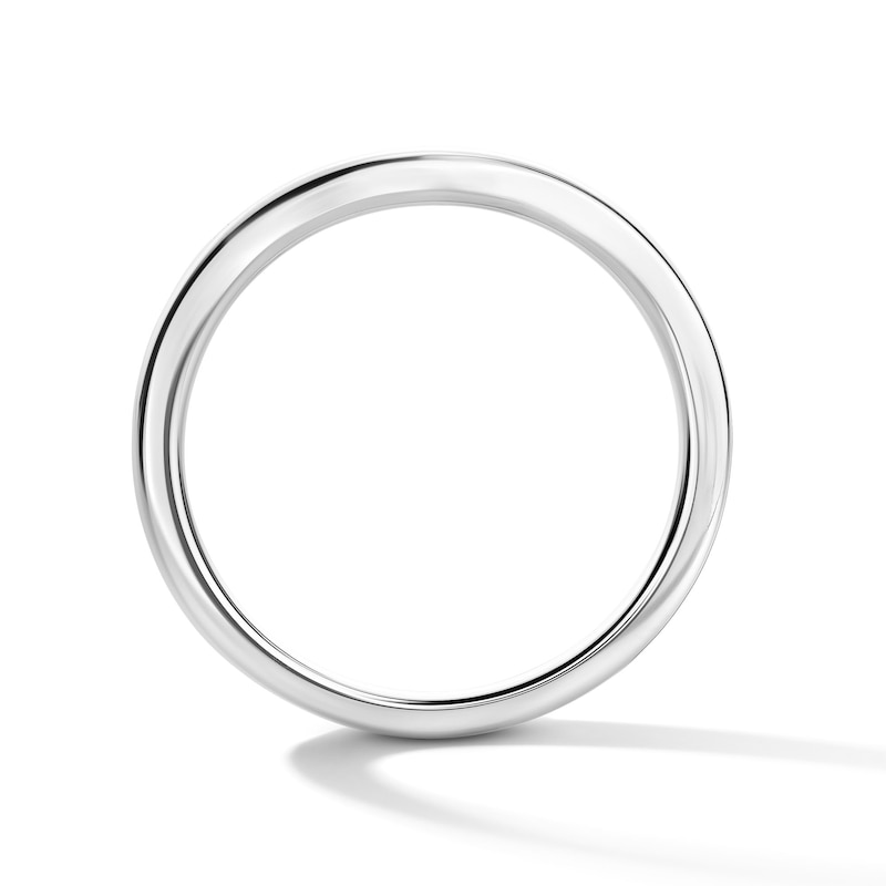 Main Image 2 of Contour Wedding Band in 14K White Gold