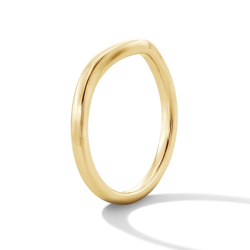 Main Image 5 of Contour Wedding Band in 14K Gold