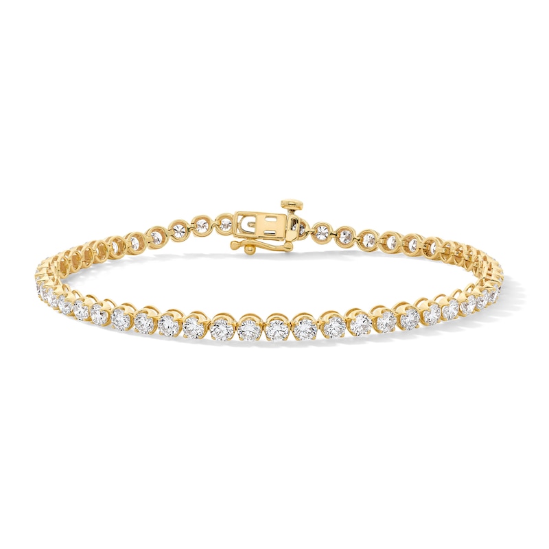 Main Image 1 of 3 CT. T.W. Lab-Grown Diamond Tennis Bracelet in 10K Gold (F/VS2)