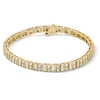 Thumbnail Image 1 of 5.115 CT. T.W. Baguette-Cut and Round Certified Lab-Grown Diamond Bracelet in 10K Gold (F/VS2) - 7.5"