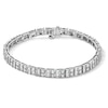 Thumbnail Image 1 of 5.115 CT. T.W. Baguette-Cut and Round Certified Lab-Grown Diamond Bracelet in 10K White Gold (F/VS2) - 7.5"