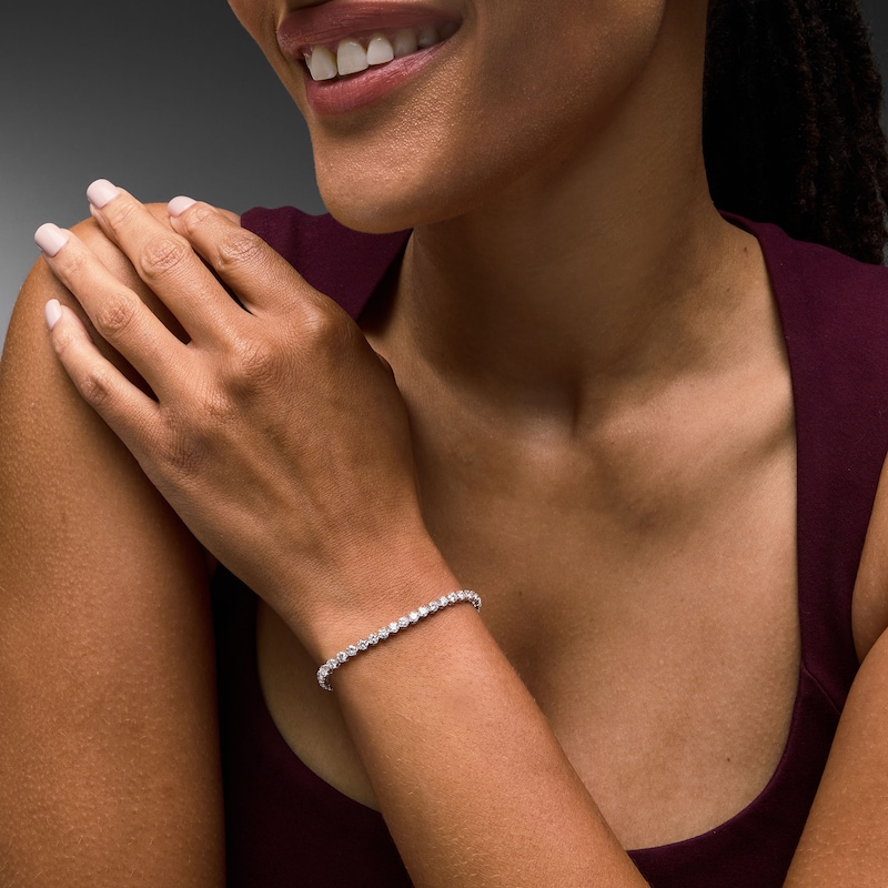 Main Image 2 of 5 CT. T.W. Lab-Grown Diamond Tennis Bracelet in 10K White Gold (F/VS2)