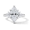 Thumbnail Image 1 of 3-1/3 CT. T.W. Marquise-Cut Certified Lab-Grown Diamond Hidden Frame Engagement Ring in 14K White Gold (F/VS2)