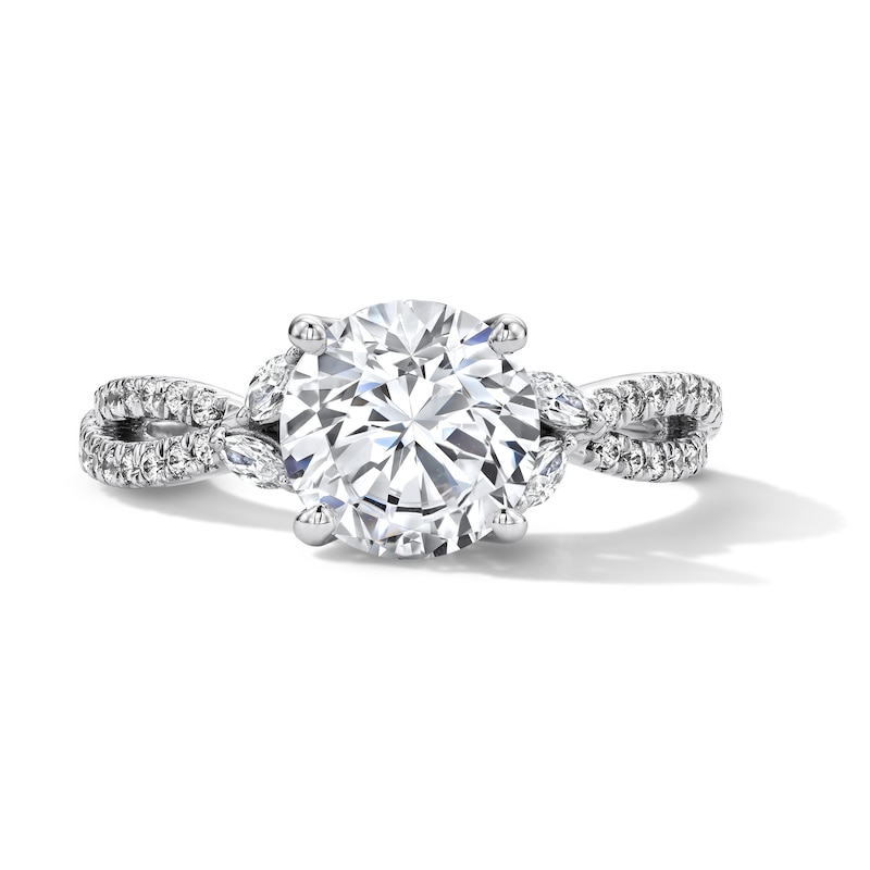 Main Image 1 of 2-1/3 CT. T.W. Certified Lab-Grown Diamond Engagement Ring in 14K White Gold (F/VS2)