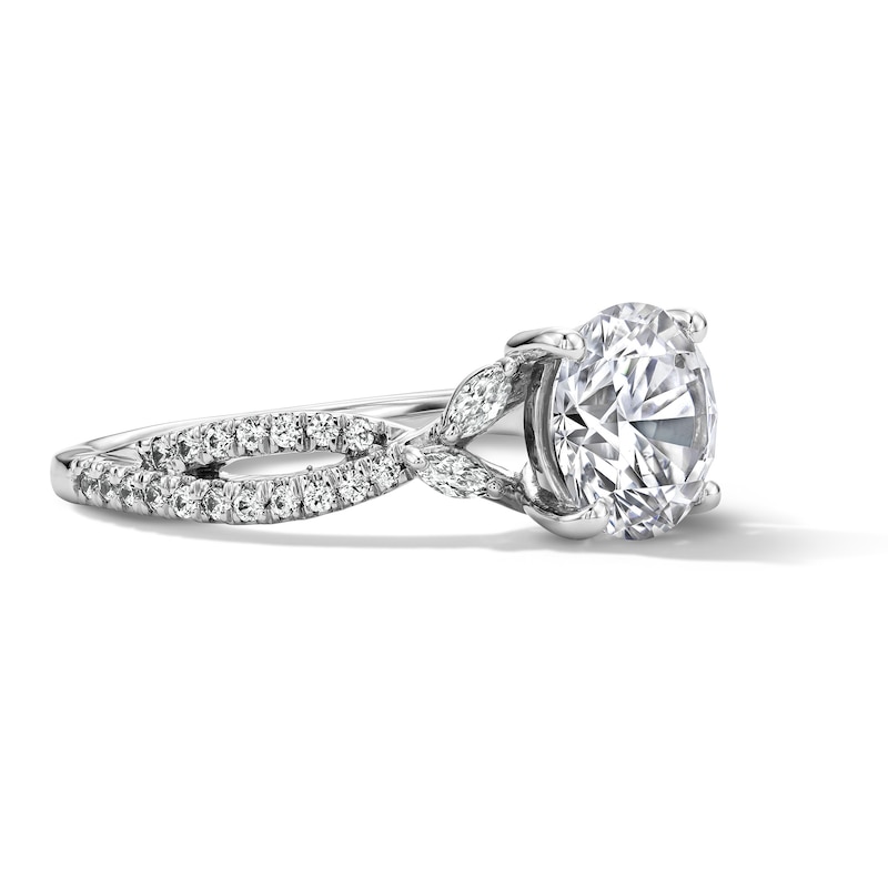 Main Image 3 of 2-1/3 CT. T.W. Certified Lab-Grown Diamond Engagement Ring in 14K White Gold (F/VS2)