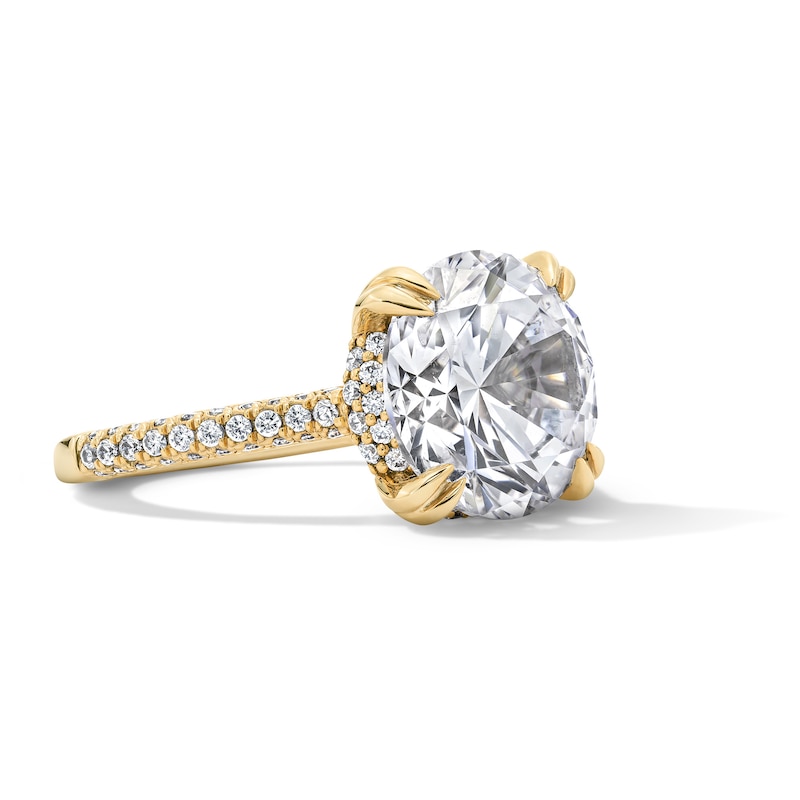 Main Image 3 of 6-3/4 CT. T.W. Certified Lab-Grown Diamond Hidden Frame Engagement Ring in 14K Gold (F/VS2)