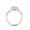 Thumbnail Image 3 of 1/10 CT. T.W. Lab-Grown Diamond Teardrop Frame Ring in Sterling Silver (F/VS2)